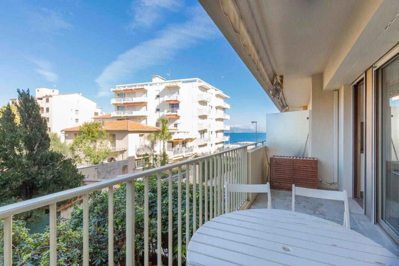Chez J-P - 100M Beach 2-4Pers Terrace Sea View Pool Garage Antibes Esterno foto